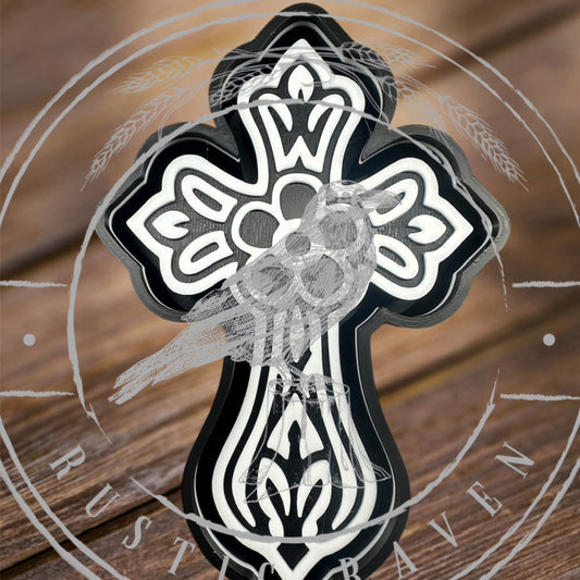 #200 Western Cross Religious Freshie Mold Exclusive