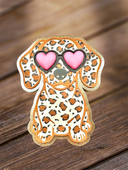 #113 Valentine Heart Glasses Weiner Dog Dachshund Freshie Mold Exclusive