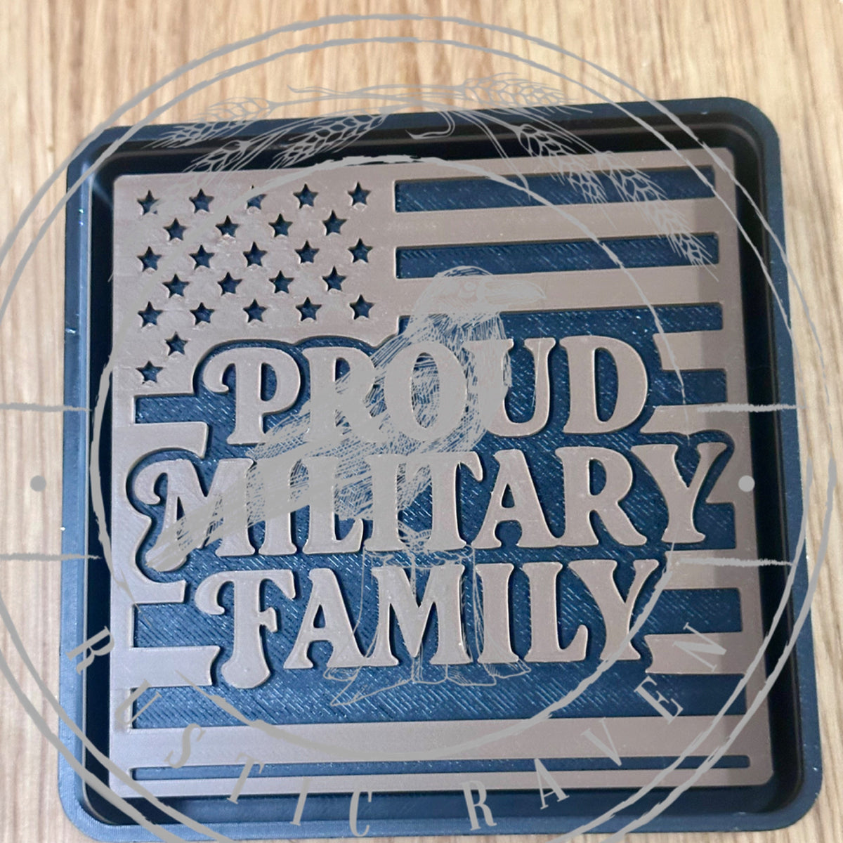 #135 American Flag Patriotic Military Family Freshie Mold Exclusive