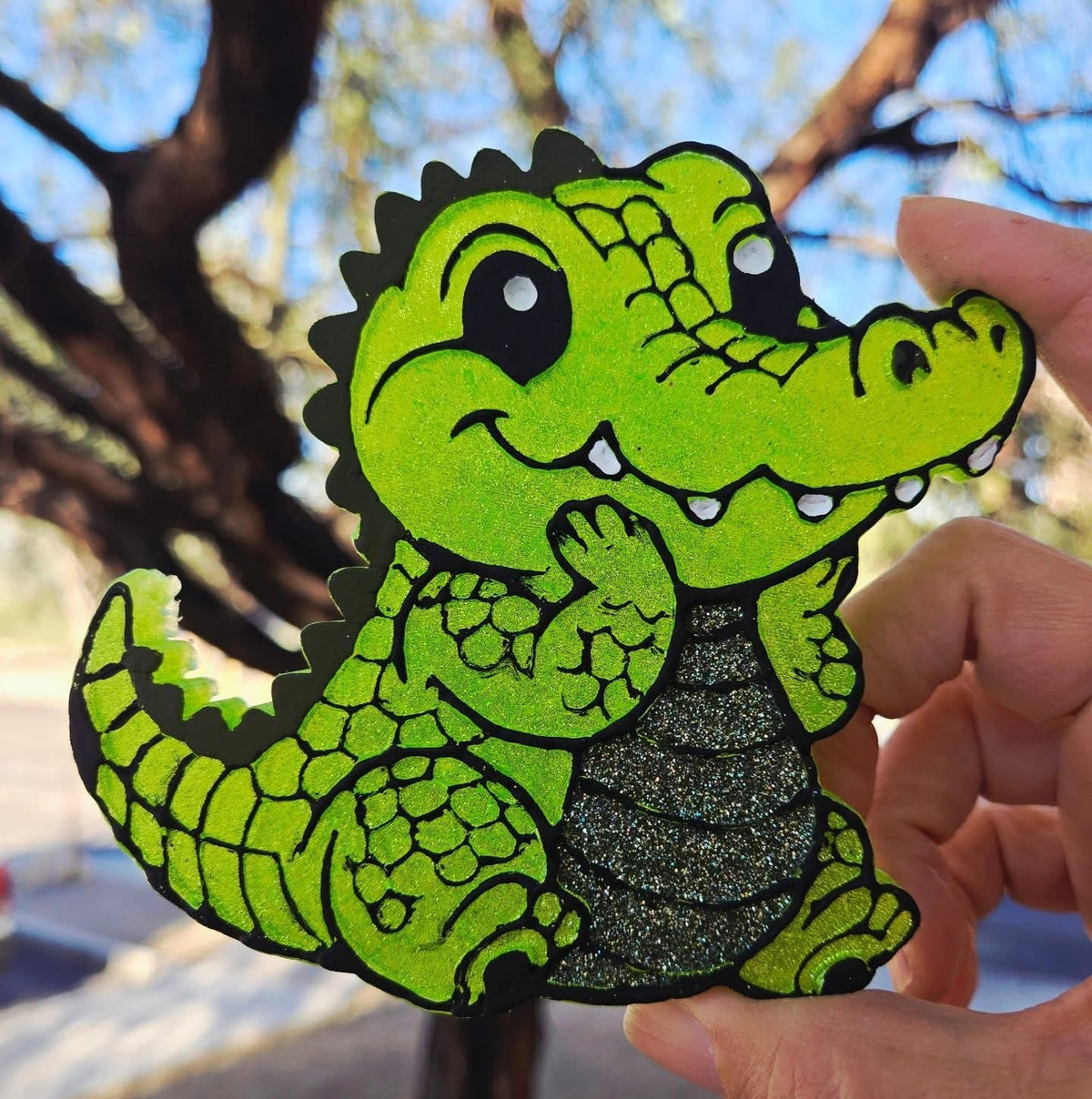 #323 Crickey Crocodile Alligator Freshie Mold Exclusive