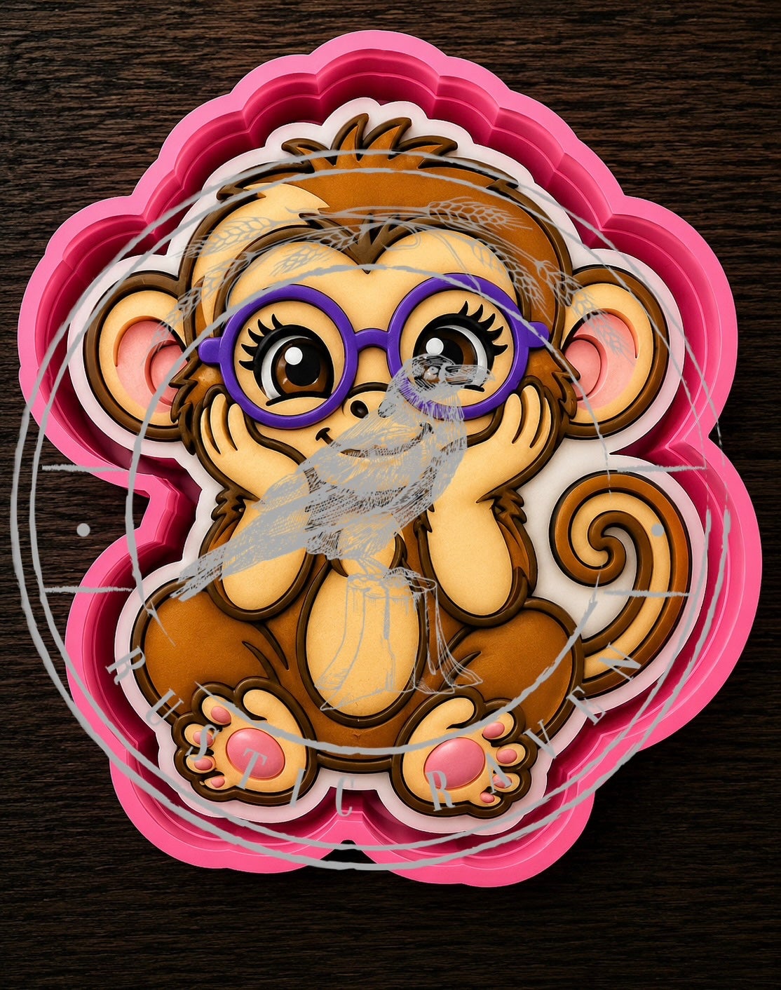 #465 Monkey Glasses freshie mold exclusive