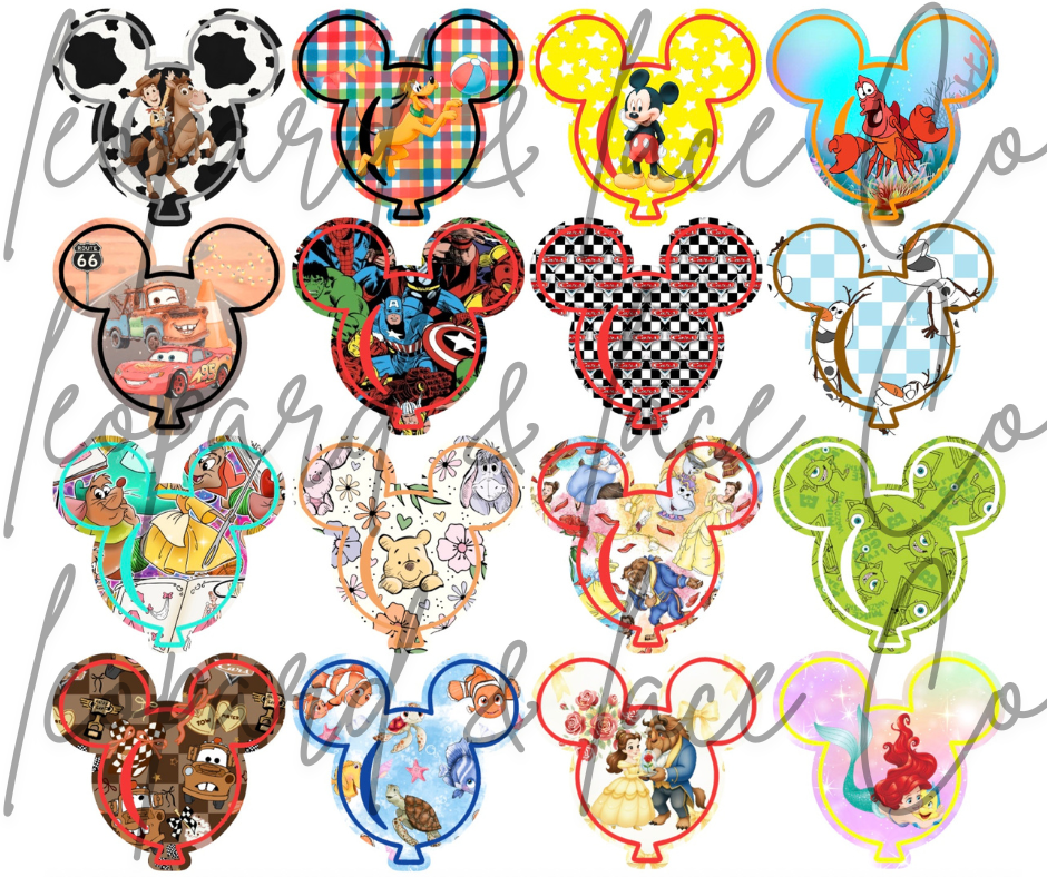 #435 Mouse Magical Inspired Ears Balloon Freshie Mold Exclusive can be used with Leooard & Lace Cardstock