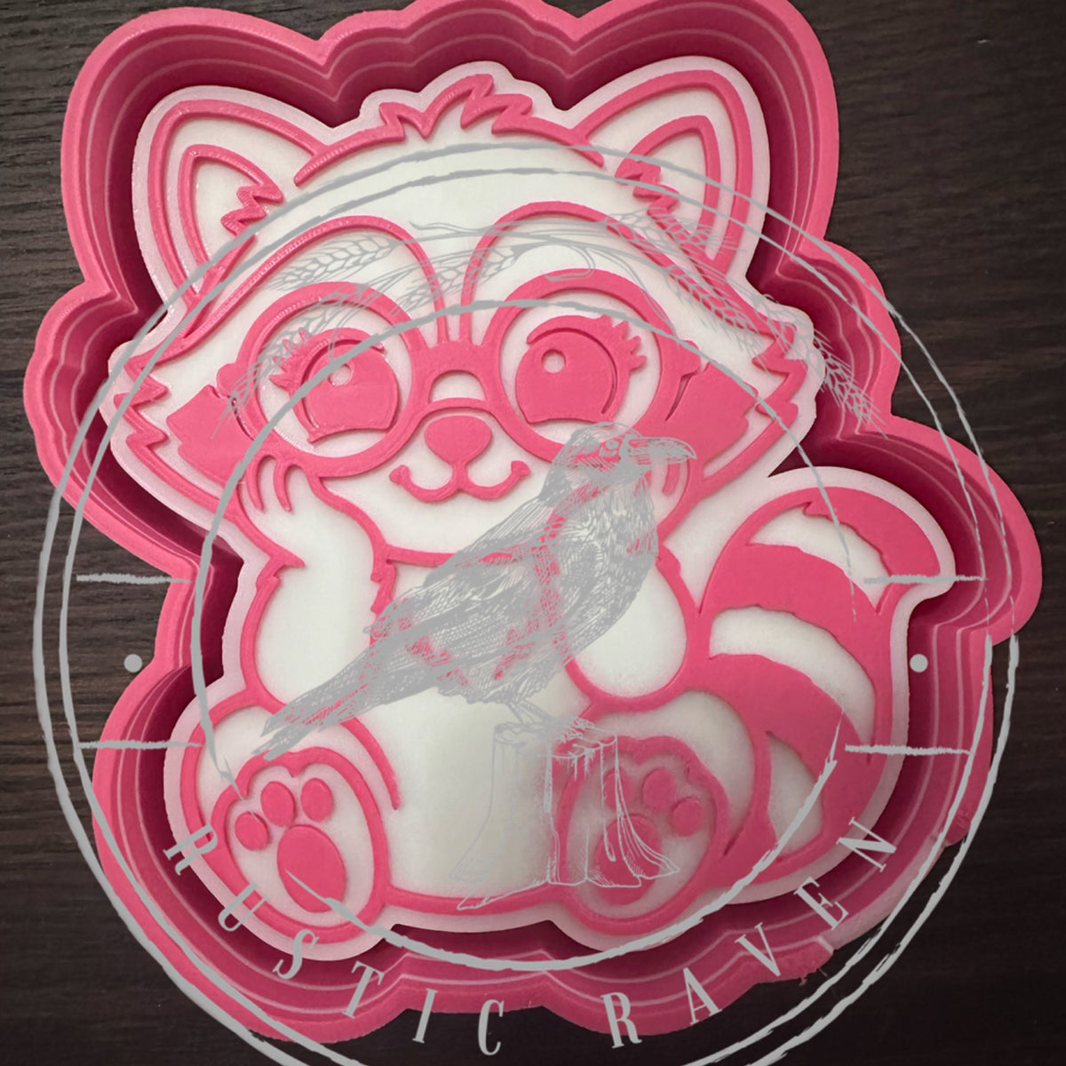 #462 Racoon Glasses freshie mold exclusive