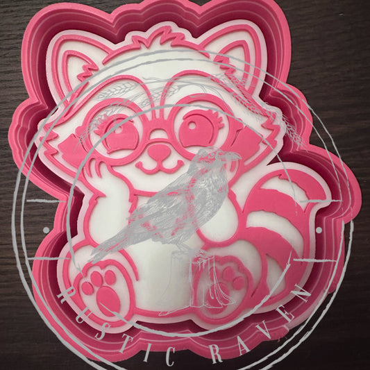 #462 Racoon Glasses freshie mold exclusive
