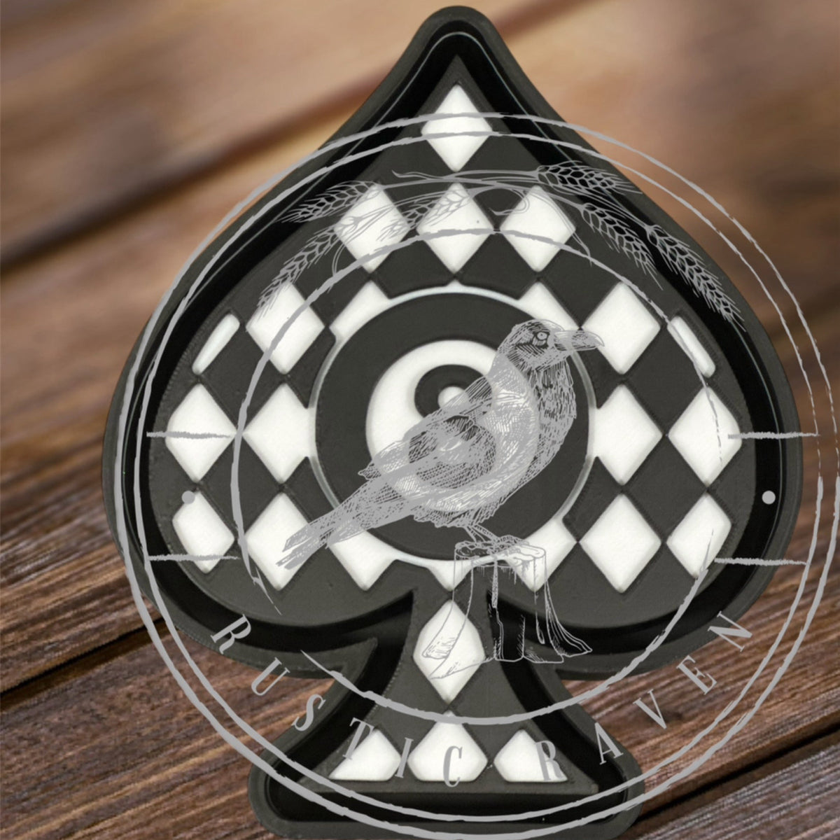 #215 Western Spade 8 Ball Diamond Freshie Mold Exclusive