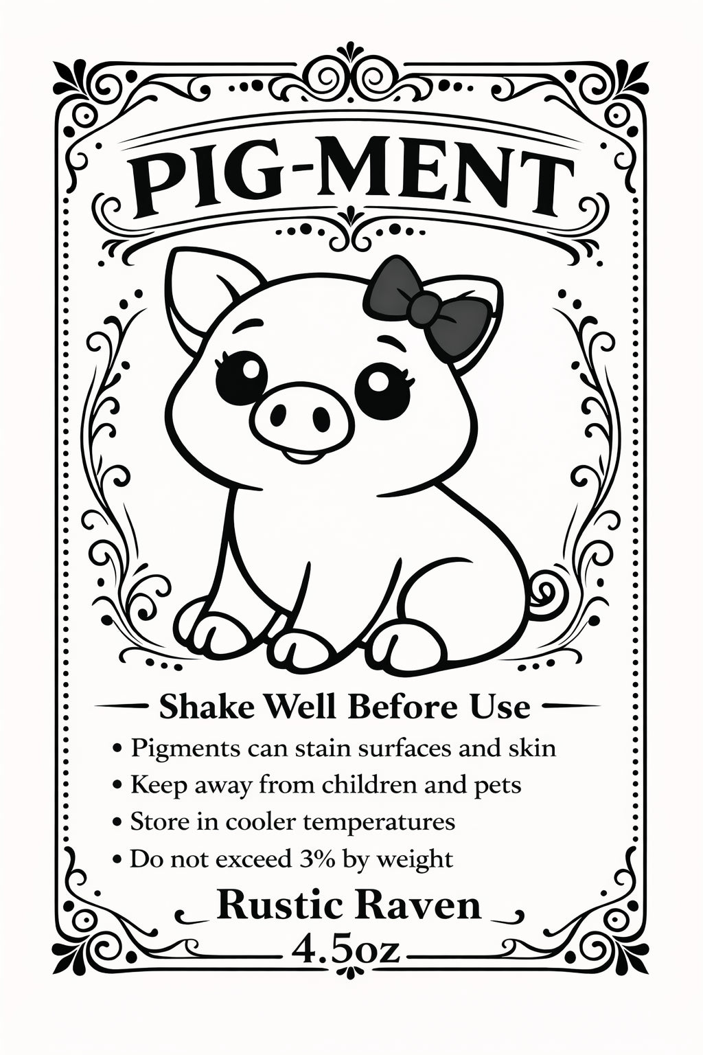 Pig-Ment Colored Pigment For Silicone 4oz  Bottle