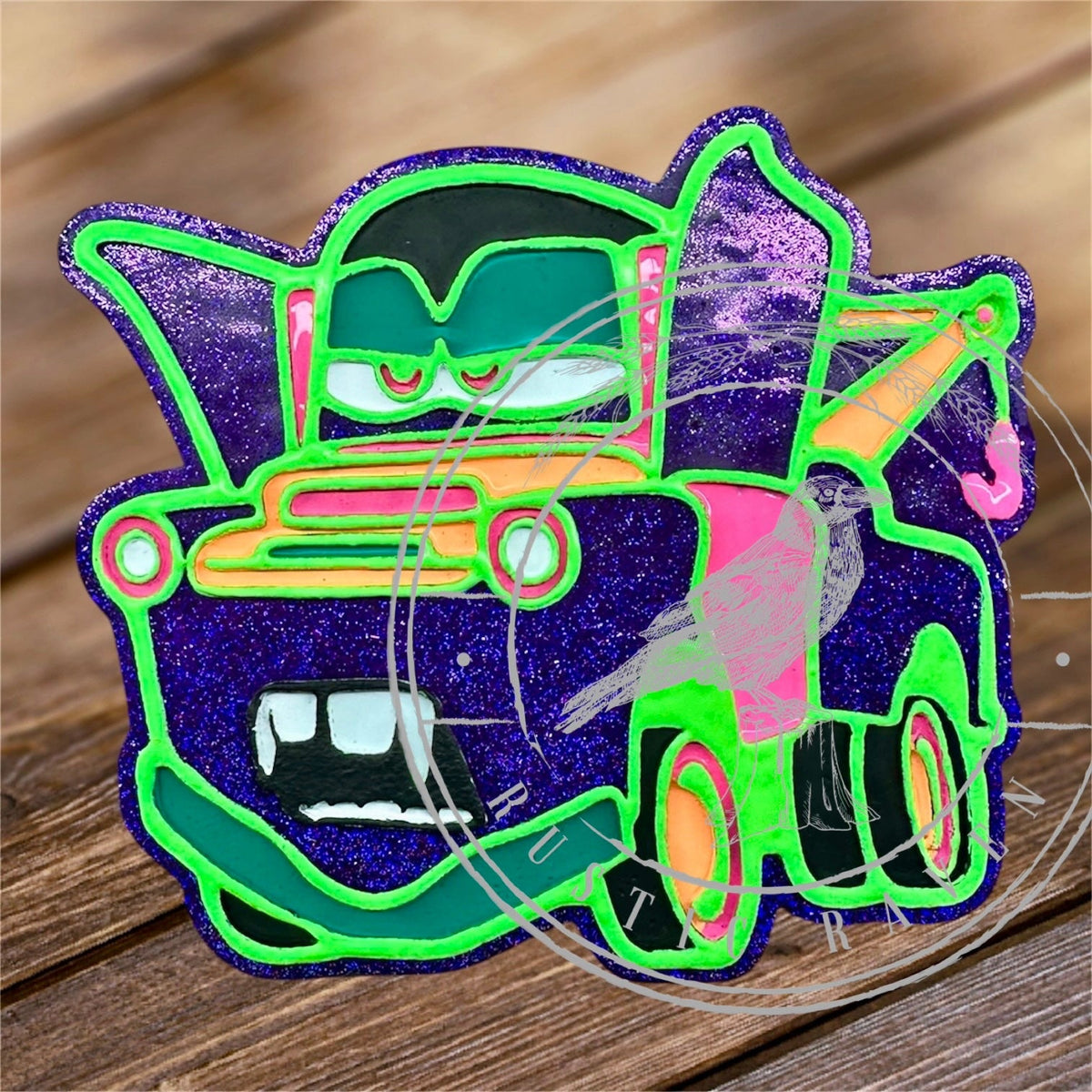 #412 Halloween Vampire Tow Truck Freshie Mold Exclusive