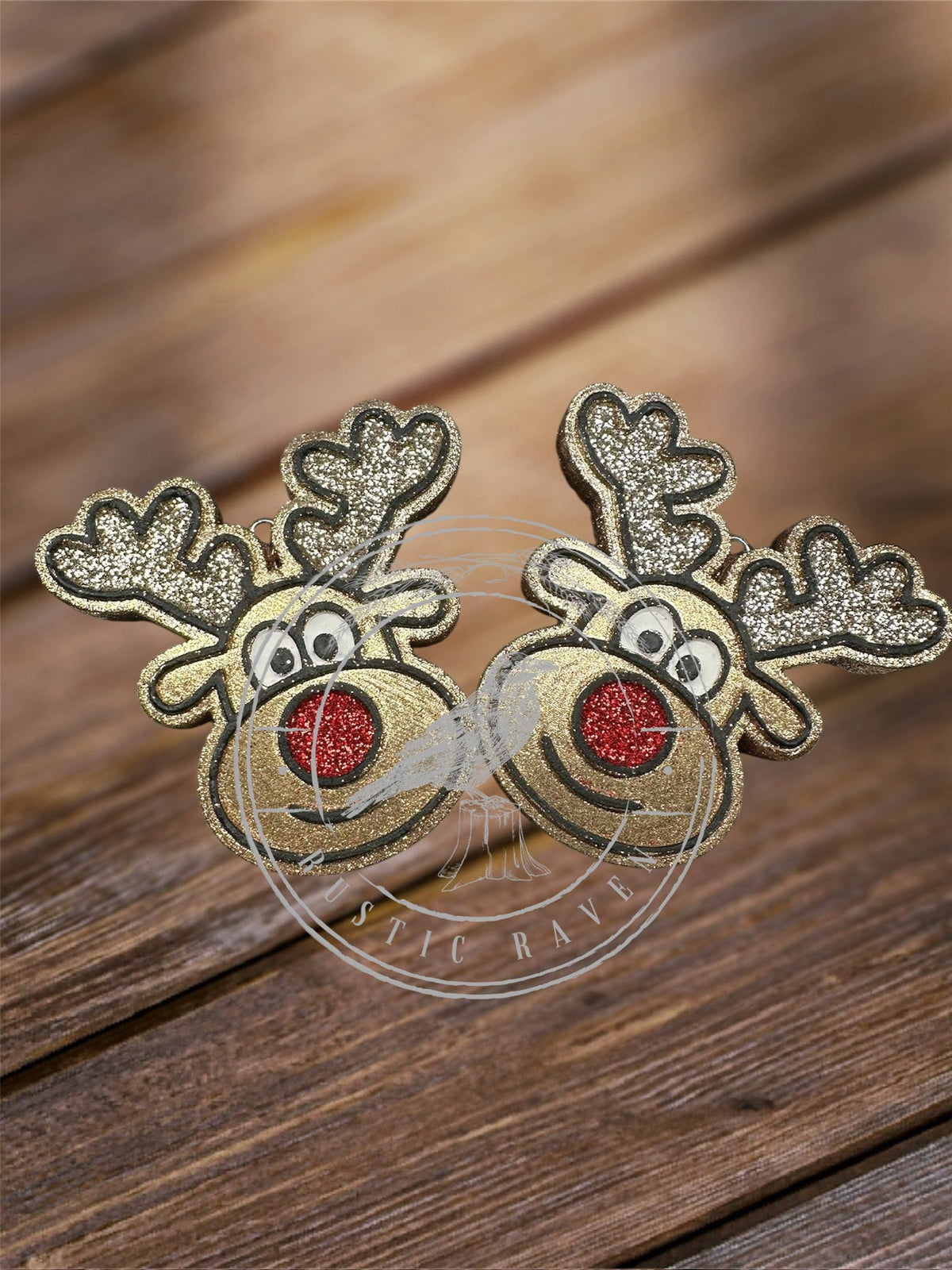 #63 Christmas Reindeer Deer Vent Clip 3” Freshie Mold Exclusive