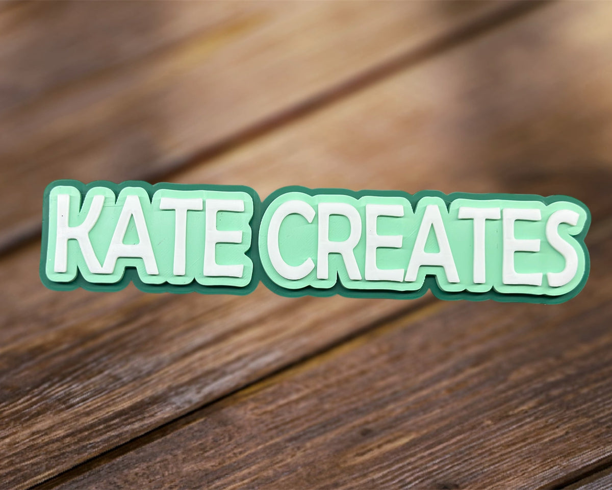 3D Printed Personalized Watermarks plain color, cow print or leopard print add choice to notes