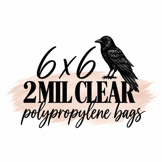 6x6 2mil Clear Polypropylene Bags