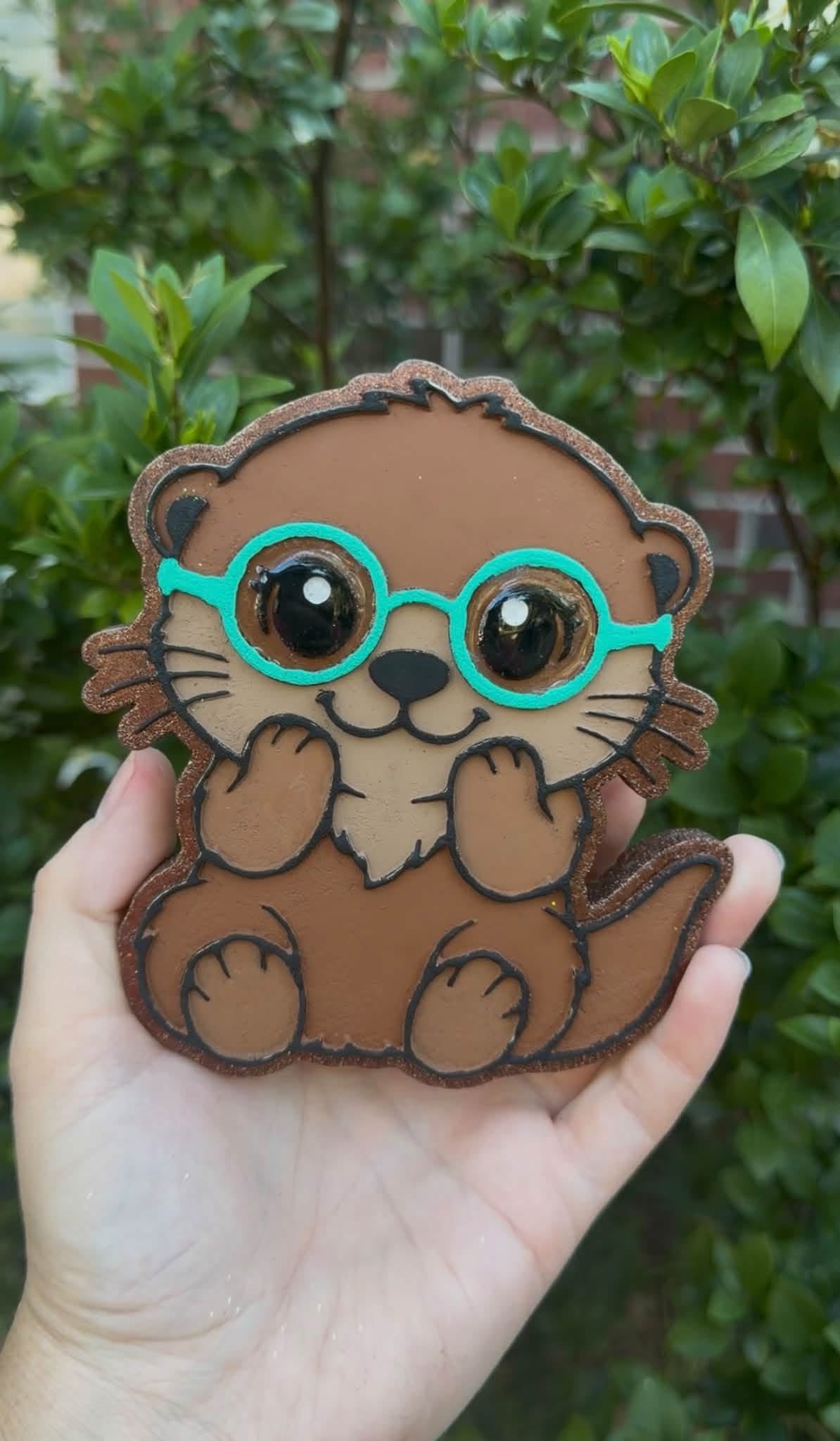 #470 Otter glasses Geek Squad freshie mold exclusive