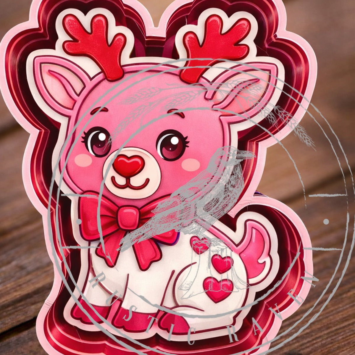 #111 Valentine Deer Hearts