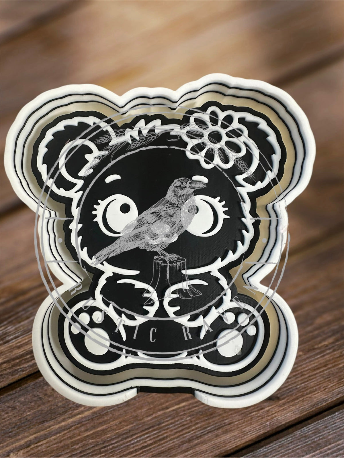 #235 Betty Bear With Flower Freshie Mold Exclusive