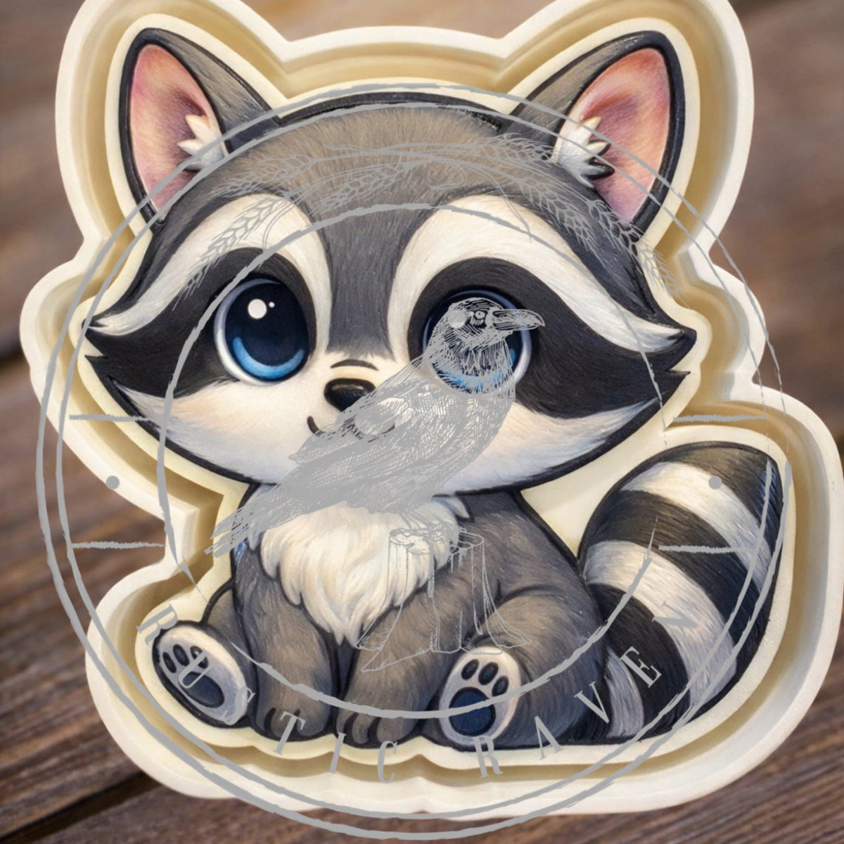 #228 Racoon  Freshie Mold Exclusive
