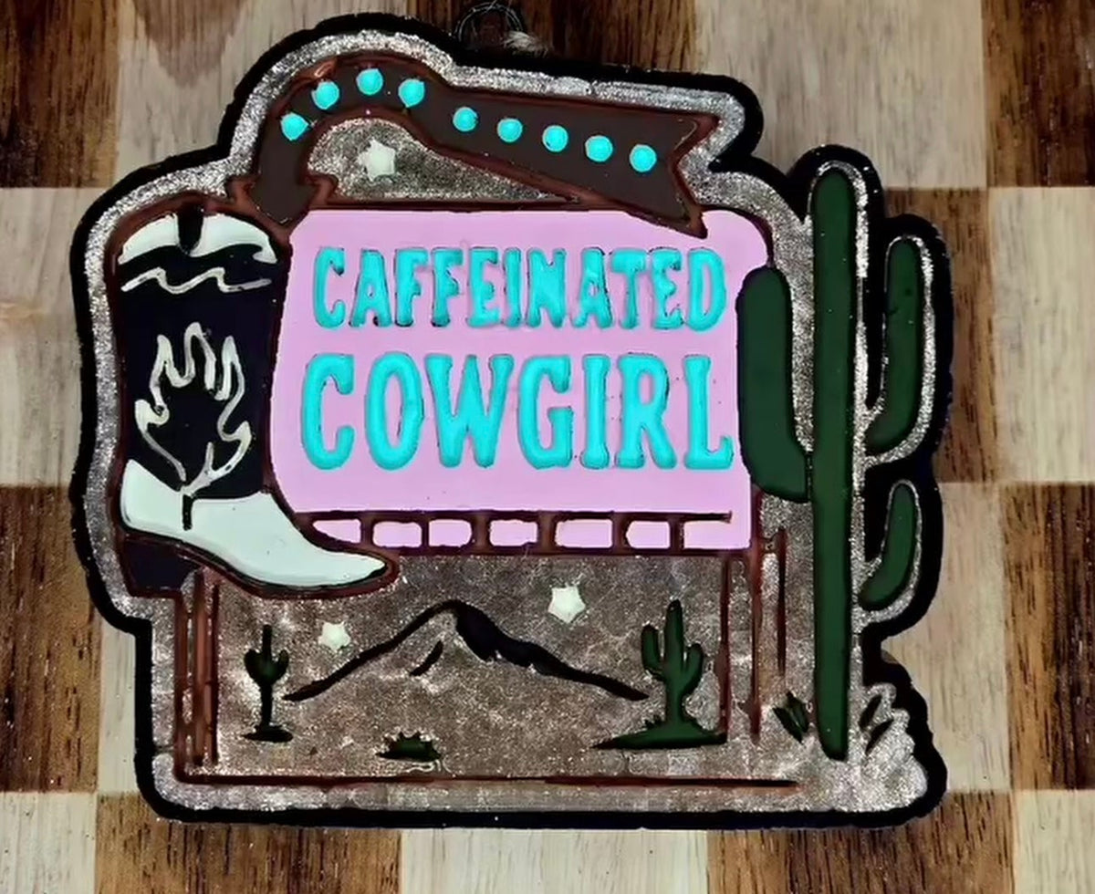 #184 Western Caffeinated Cowgirl Freshie Mold Exclusie
