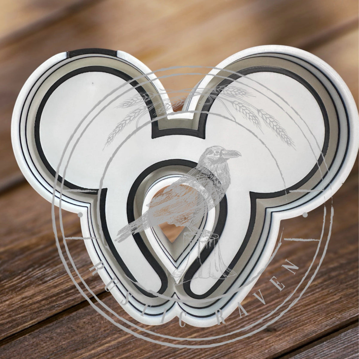 #447 Plain Mouse Ears Magical Freshie Mold Exclusive can be used with Leopard & Lace cardstock