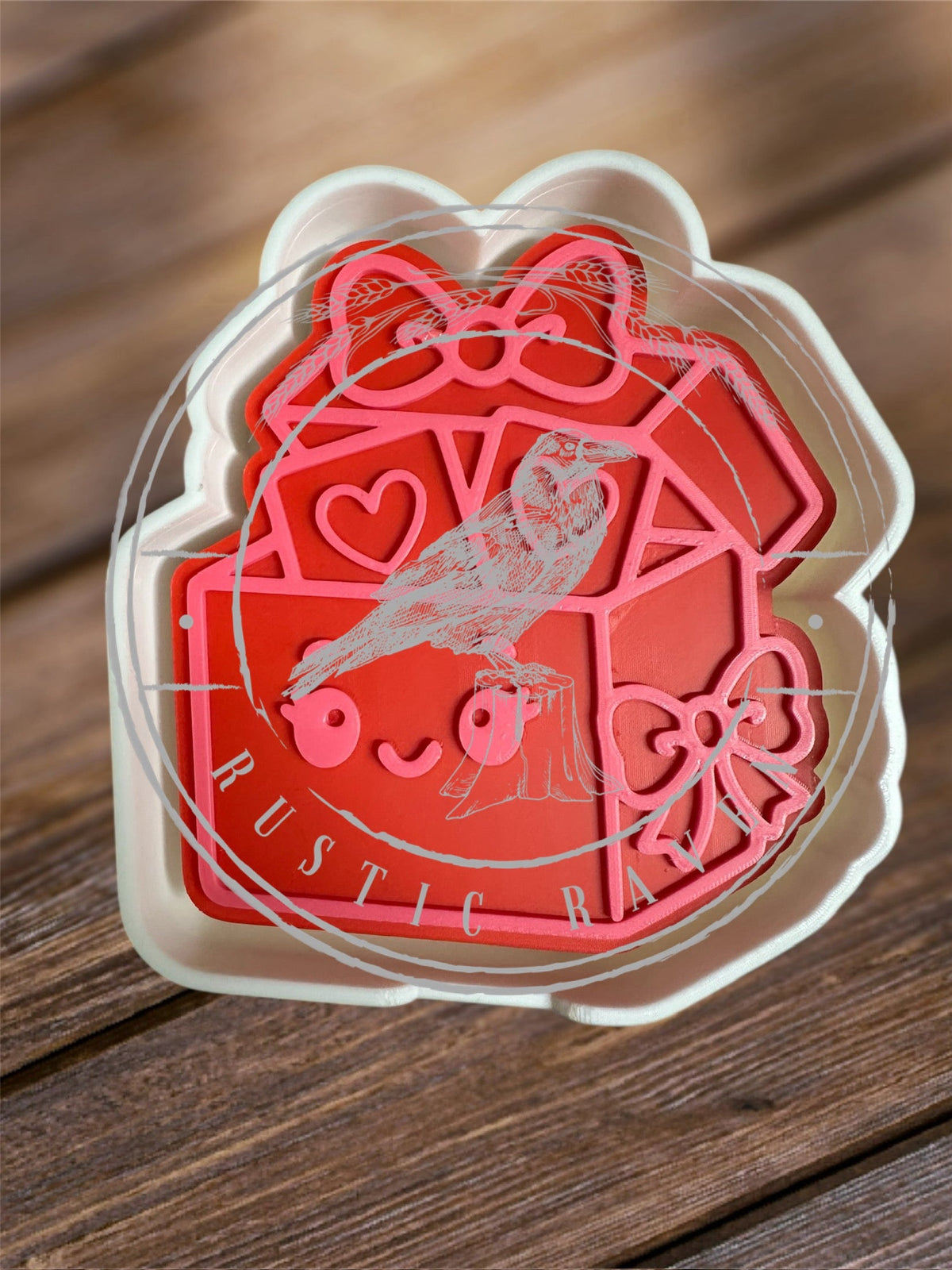 #98 Valentines Heart Card Box Freshie Mold Exclusive