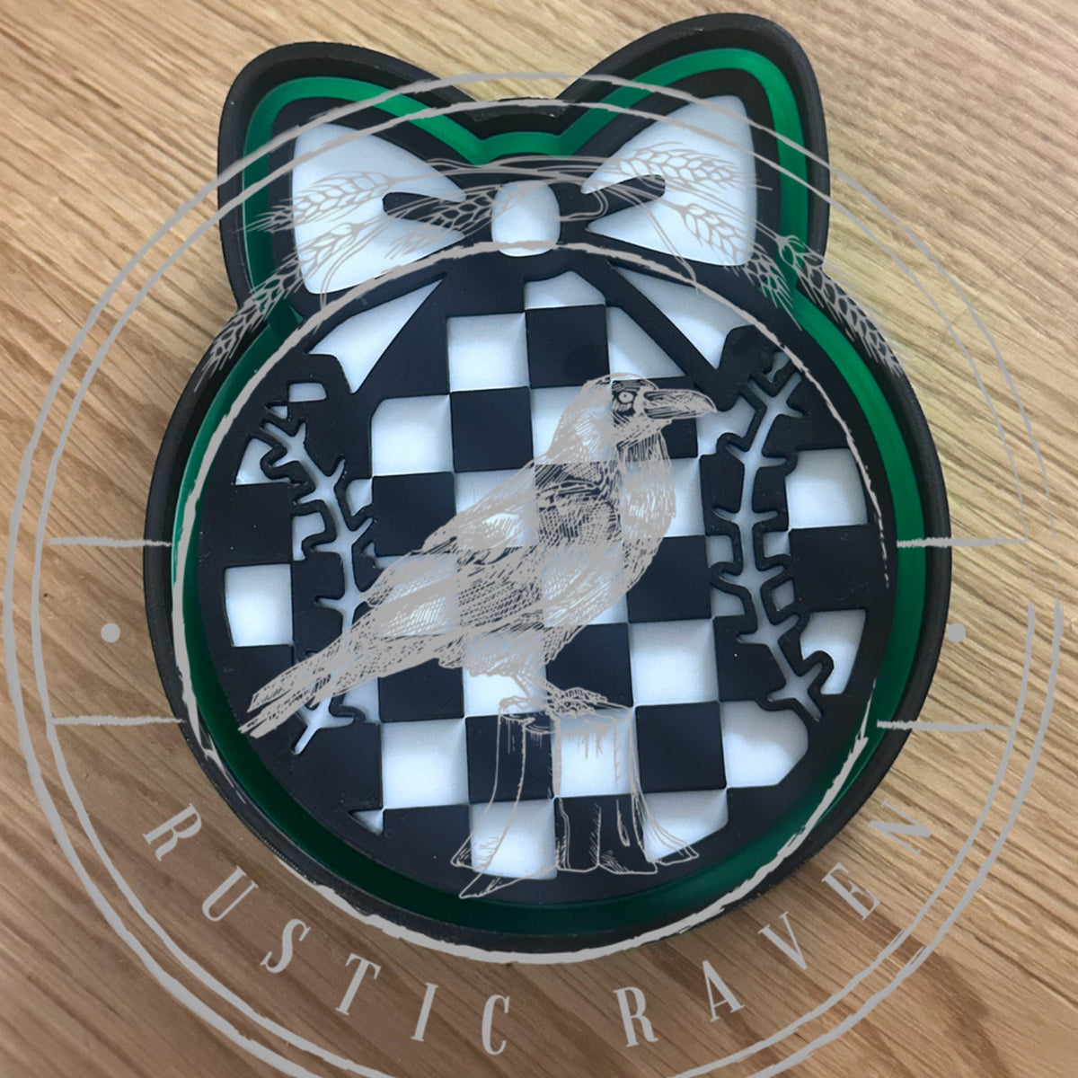 #281 GameDay Checkered Bow Baseball Sports Freshie Mold Exclusive