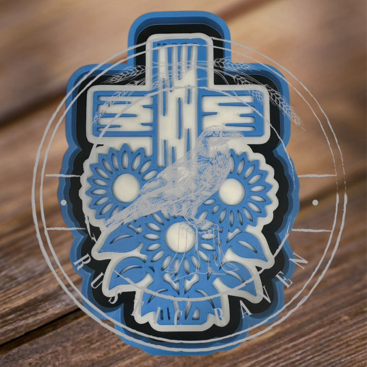 #169 Cross Sunflower Freshie Mold Exclusive