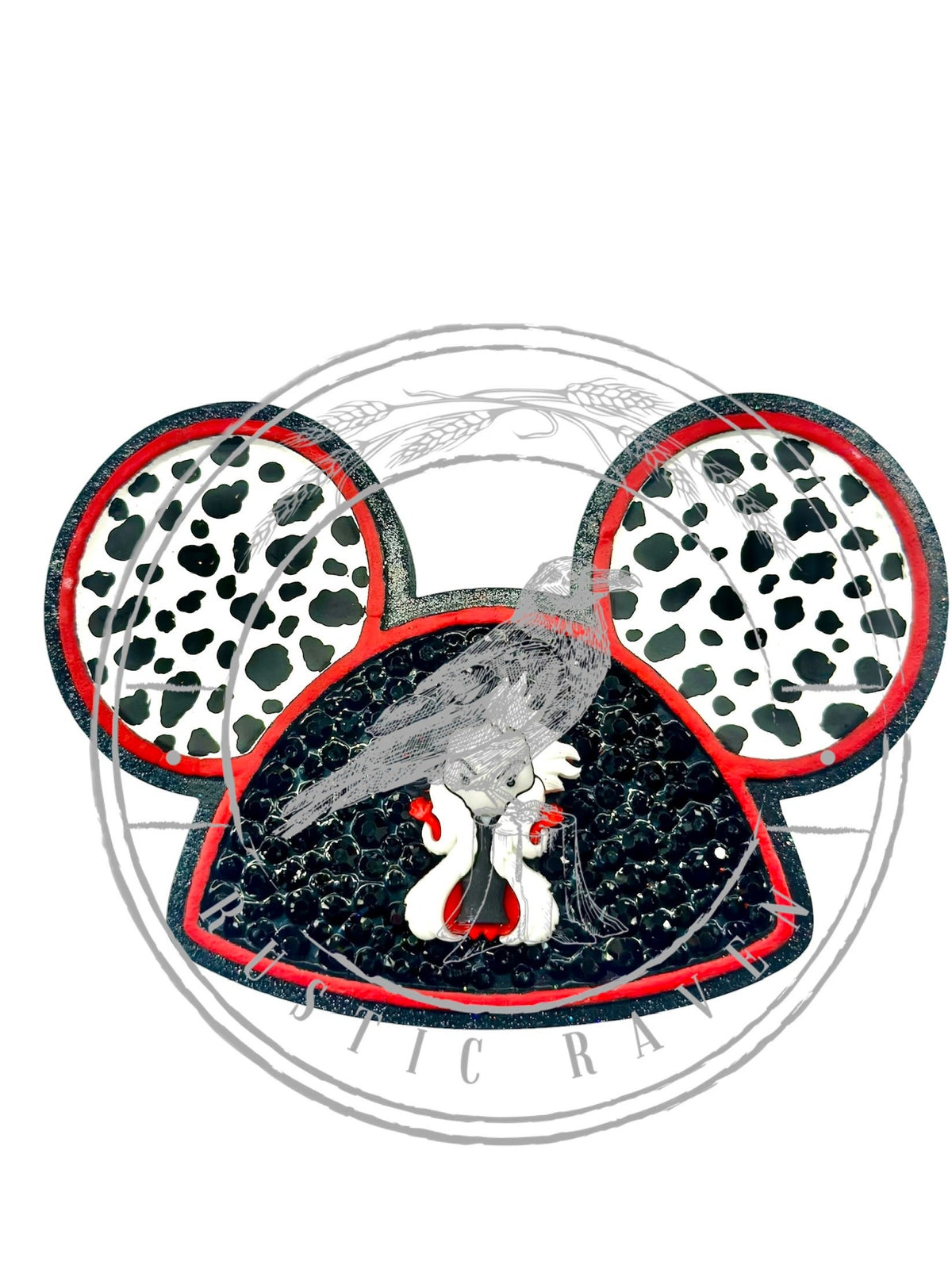 #446 Magical Inspired Mouse Ears Hat Freshie Mold Exclusive can be used with Leopard & Lace cardstock