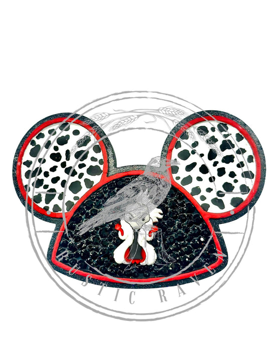 #446 Magical Inspired Mouse Ears Hat Freshie Mold Exclusive can be used with Leopard & Lace cardstock
