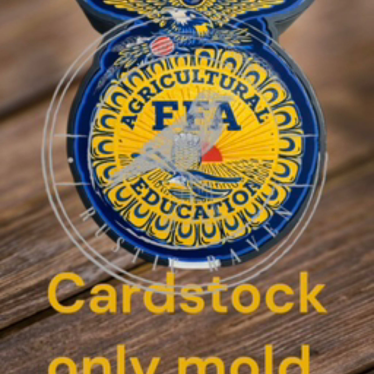 #143 Western FFA Future Farmers of America Card Stock Only Mold Card Stock at Leopard & Lace