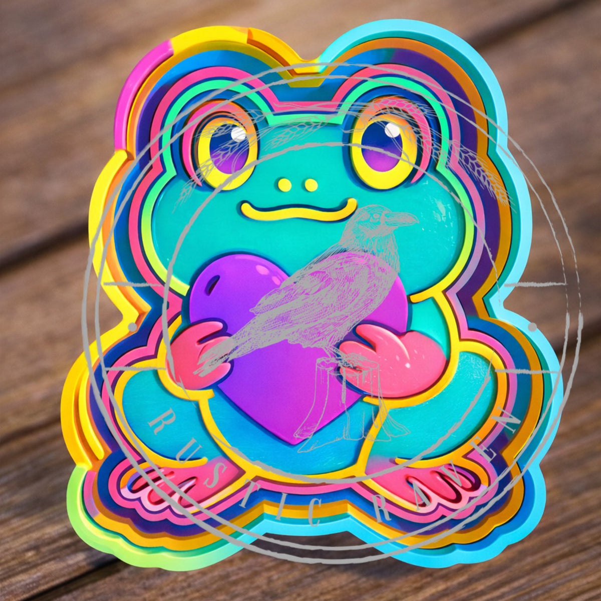 #112 Valentine Heart Frog Freshie Mold Exclusive