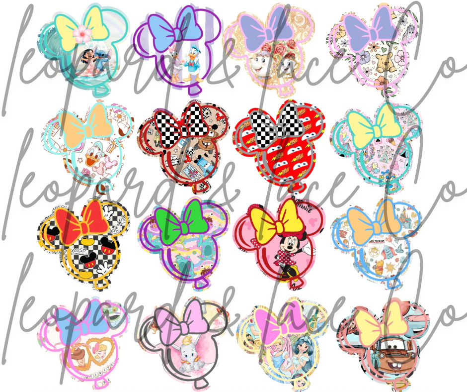 #436 Magical Inspired Bow Ear Balloon Mouse Freshie Mold Exclusive can be used with Leopard & Lace Cardstock