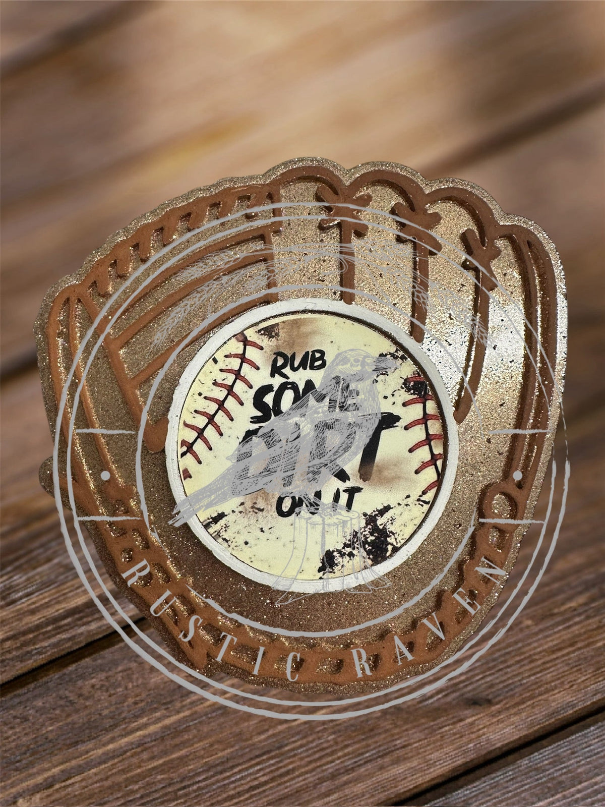 #284 GameDay Baseball Glove Ball Can Also Be Used With 2" Cardstock Freshie Mold Exclusive