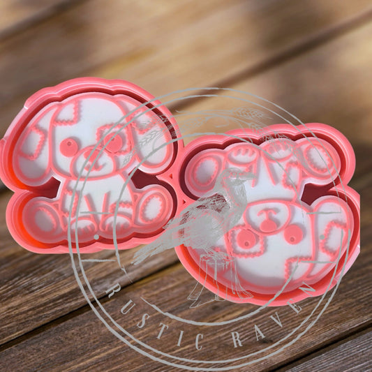 #317 Vents 3" Dog Puppy Patches Patch Pal Animal Freshie Mold Exclusive