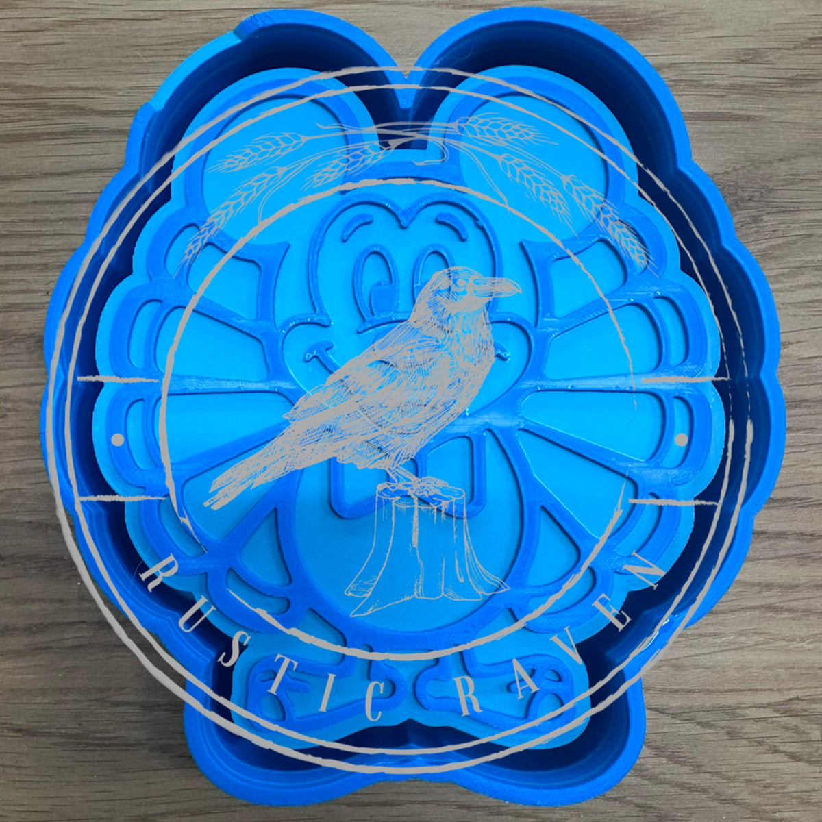 #483 Turkey Mouse Thanksgiving Fall Freshie Mold Exclusive Can be used with Leopard & Lace Cardstock