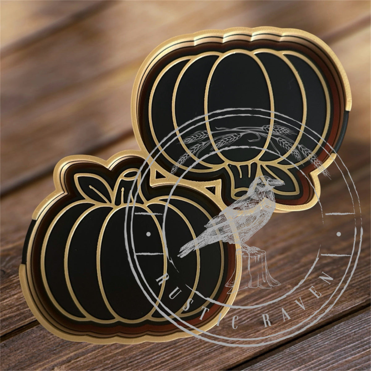 #1 Vents 3" Halloween Fall  Pumpkin Freshie Mold Exclusive can be used with Leopard & Lace Cardstock