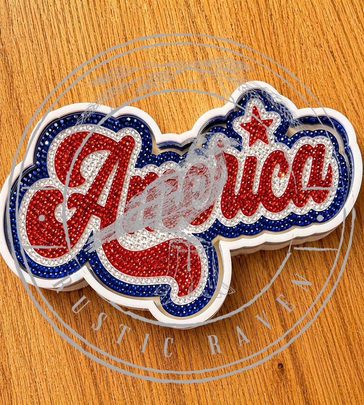 #363 America Word Patriotic 4th July Freshie Mold Exclusive