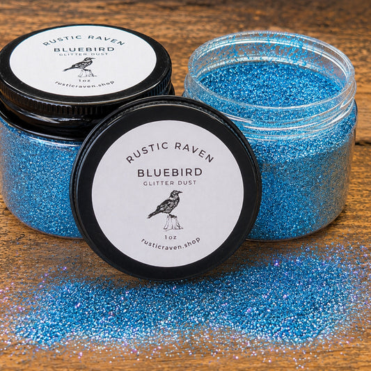 Blue Bird Blue Metallic Glitter Dust 1oz