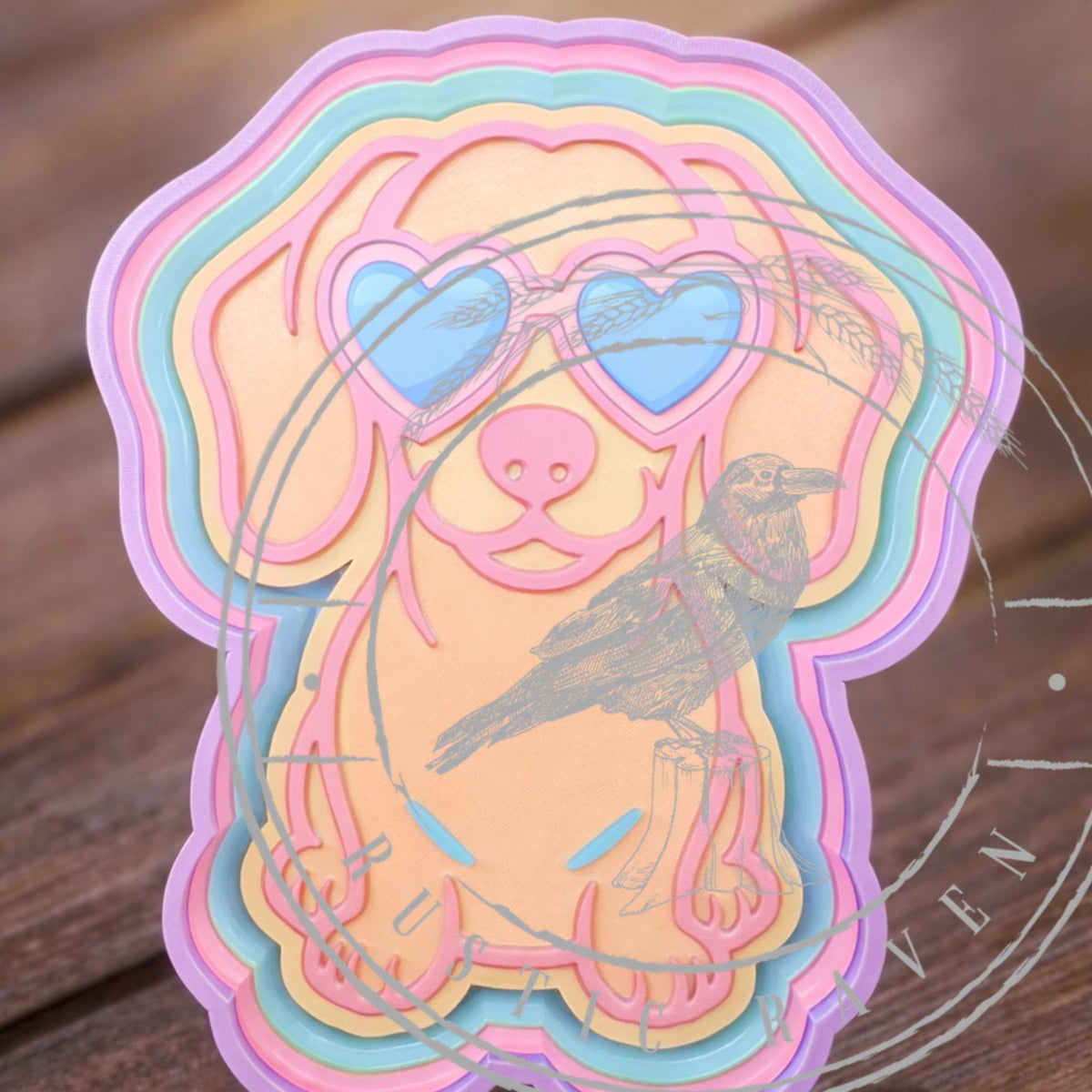 #113 Valentine Heart Glasses Weiner Dog Dachshund Freshie Mold Exclusive