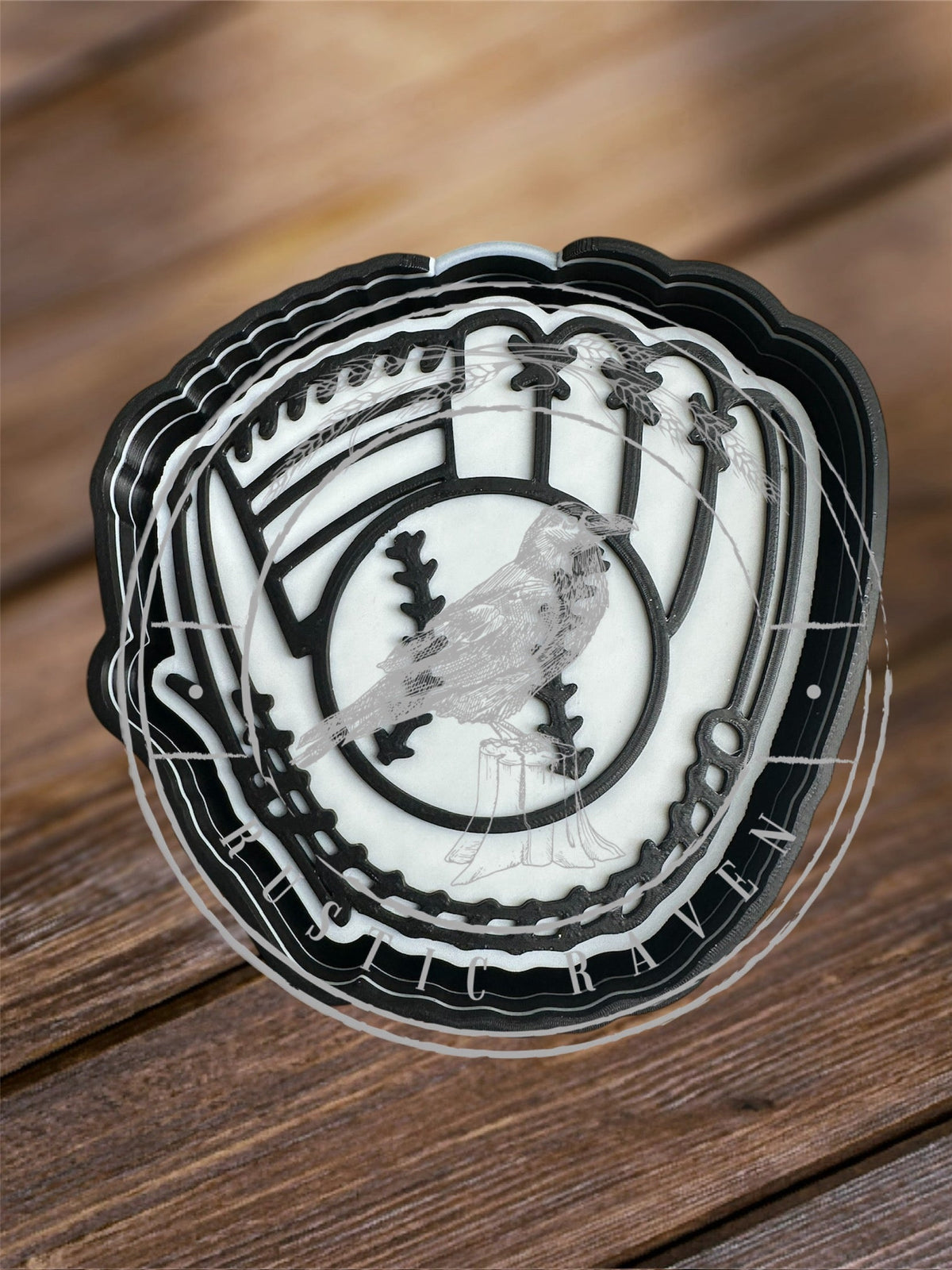 #284 GameDay Baseball Glove Ball Can Also Be Used With 2" Cardstock Freshie Mold Exclusive