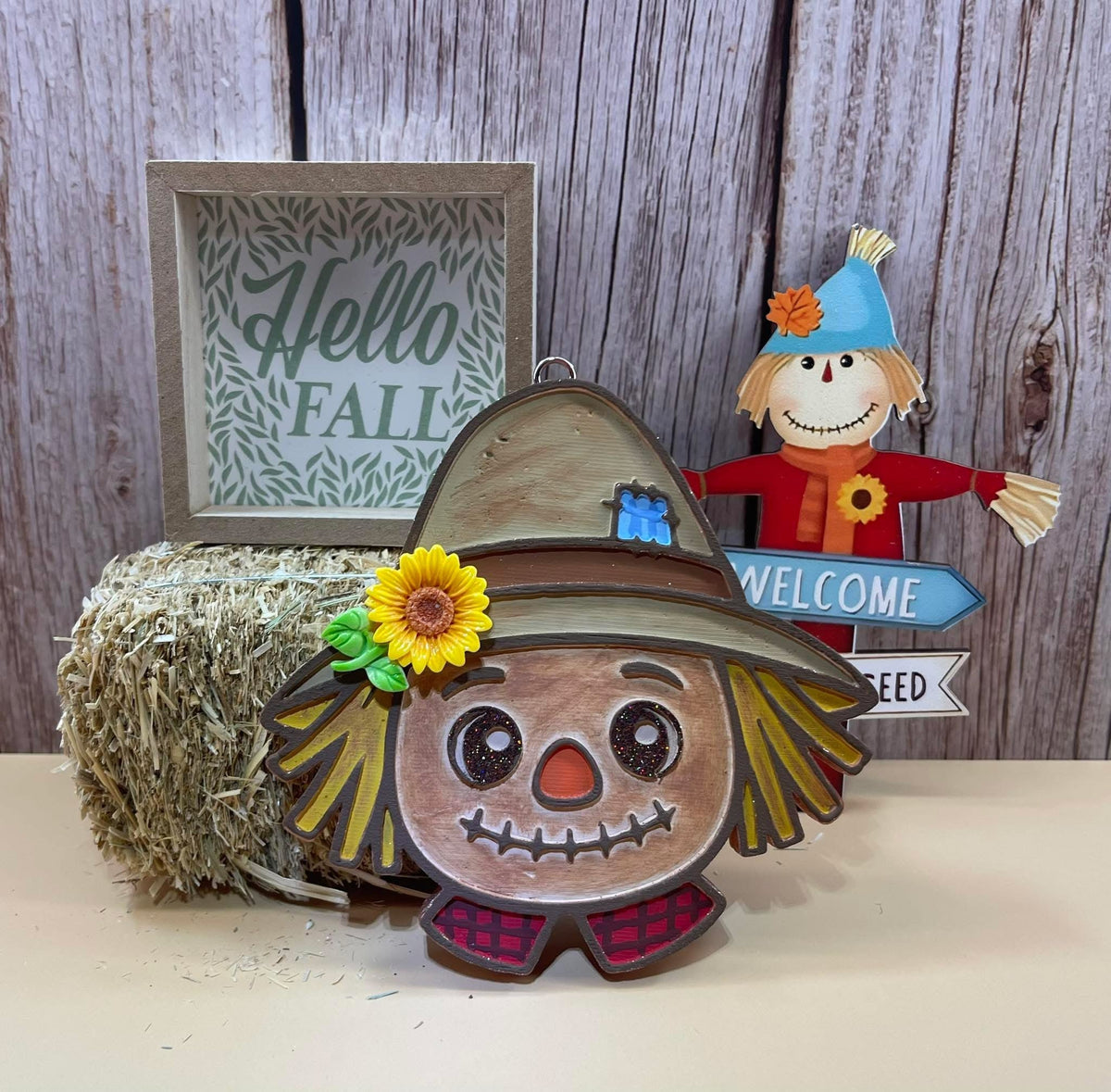 #8 Halloween Fall Sandy Scarecrow Freshie Mold Exclusive