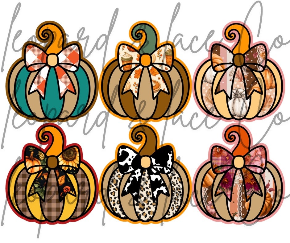 #477 Pumpkin Bow Thanksgiving Fall Freshie Mold Exclusive Can be used with Leopard & Lace Cardstock