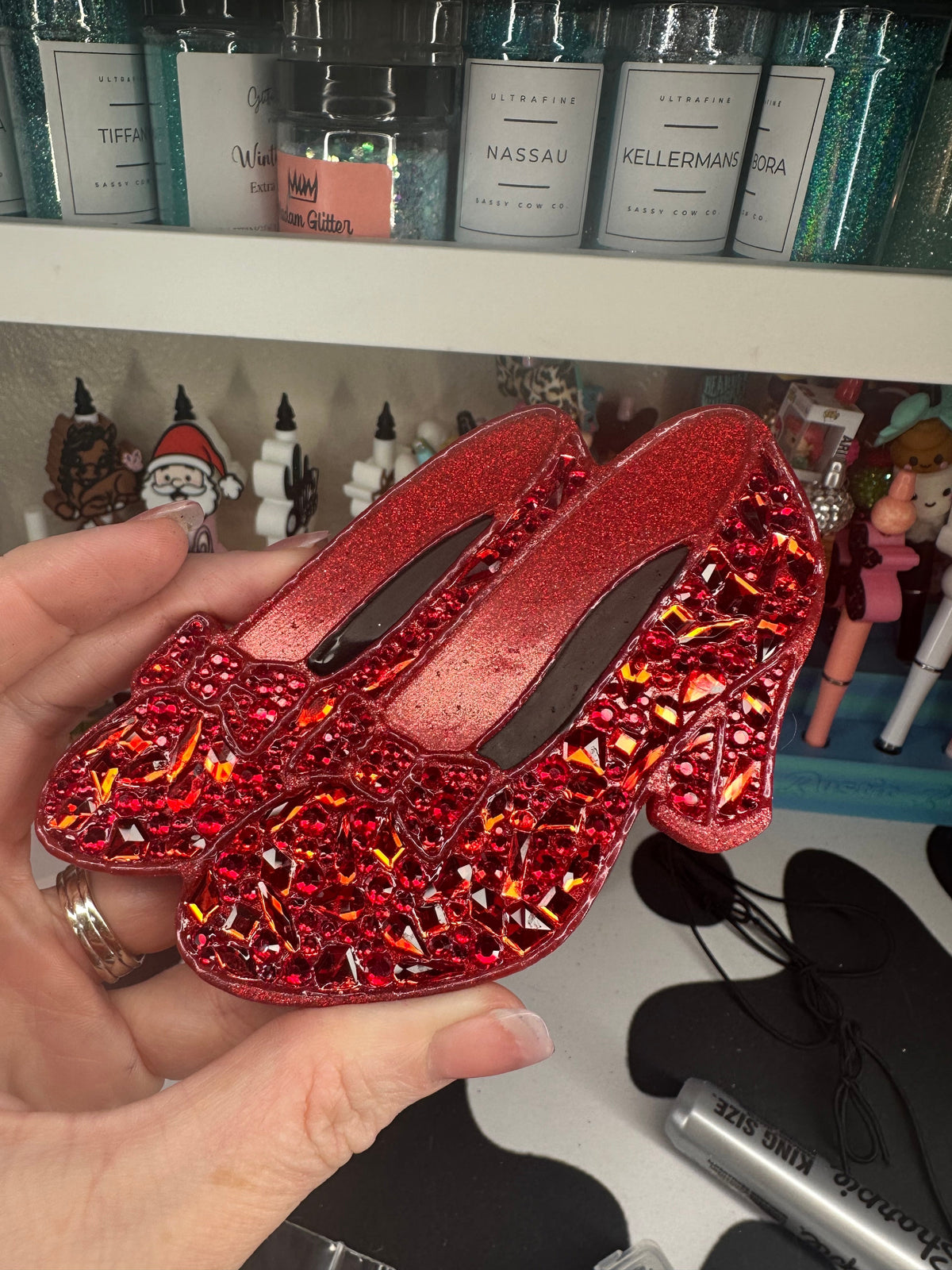 #154 Dorothy Ruby Red Slippers Oz Freshie Mold Exclusive