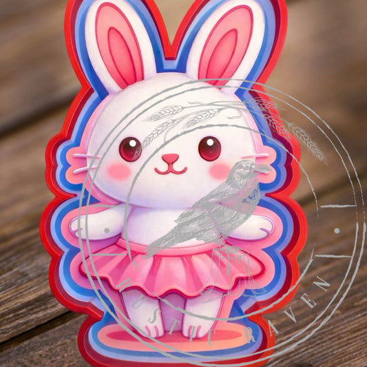 #245 Little Bunny Rabbit Tutu Easter Exclusive Freshie Mold