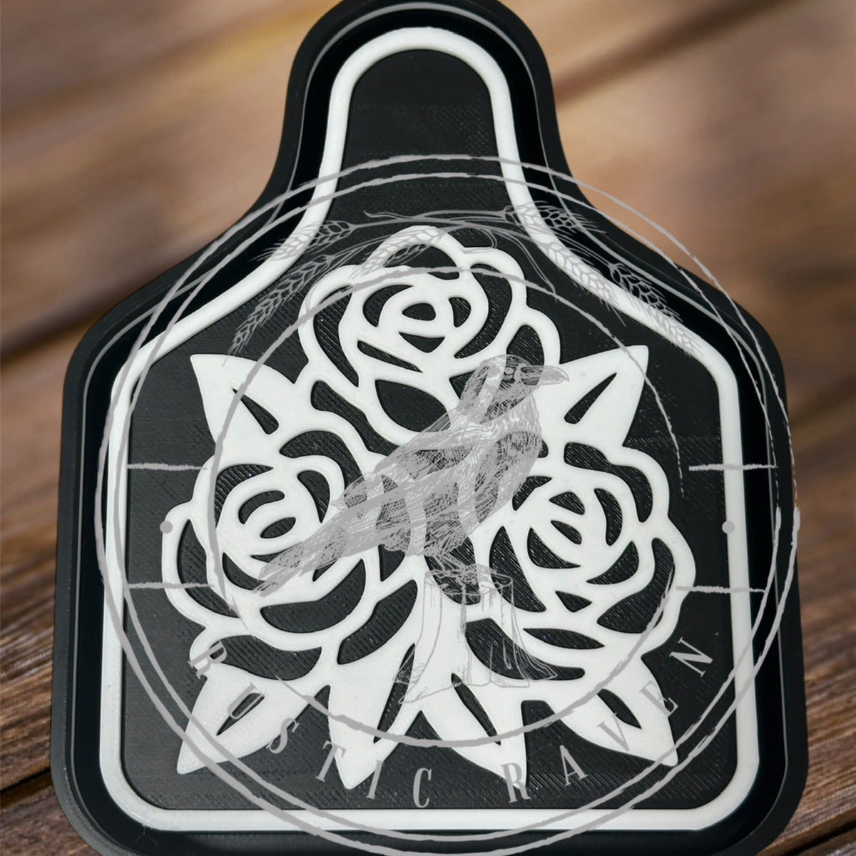 #194 Western Cow Tag Roses Exclusive Freshie Mold