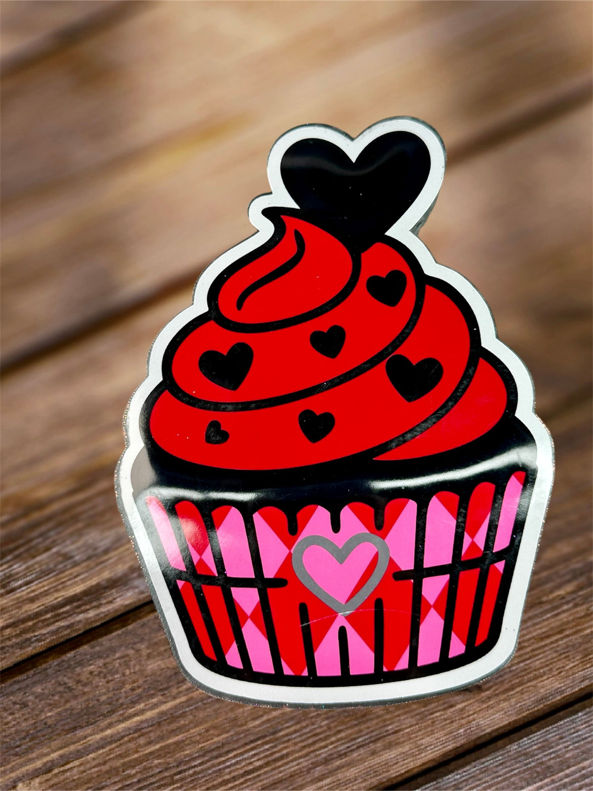 #96 Valentines Heart Cupcake Freshie Mold Exclusive Can Be Used With Leopard & Lace Cardstock