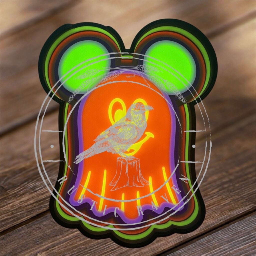 #406 Halloween Mouse Ghost Ears freshie mold exclusive can be used with Leopard & Lace Cardstock