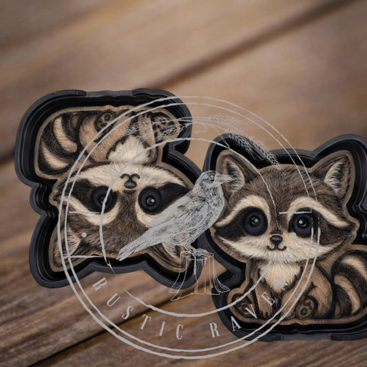 #313 Racoon Vent Clip 3" Freshie Mold Exclusive