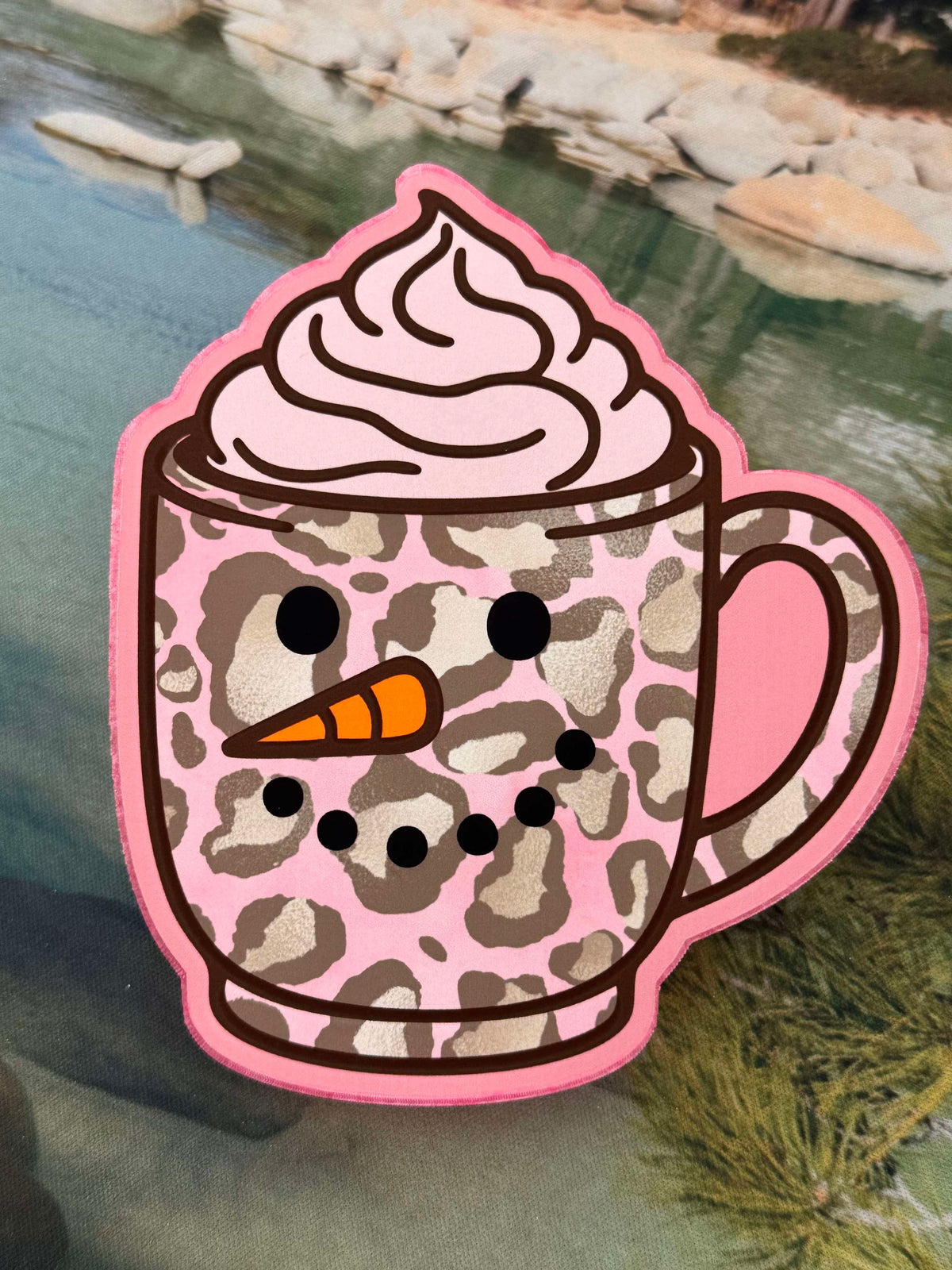 #22 Snowman Cup Freshie Mold Exclusive can be used with Leopard & Lace Cardstock