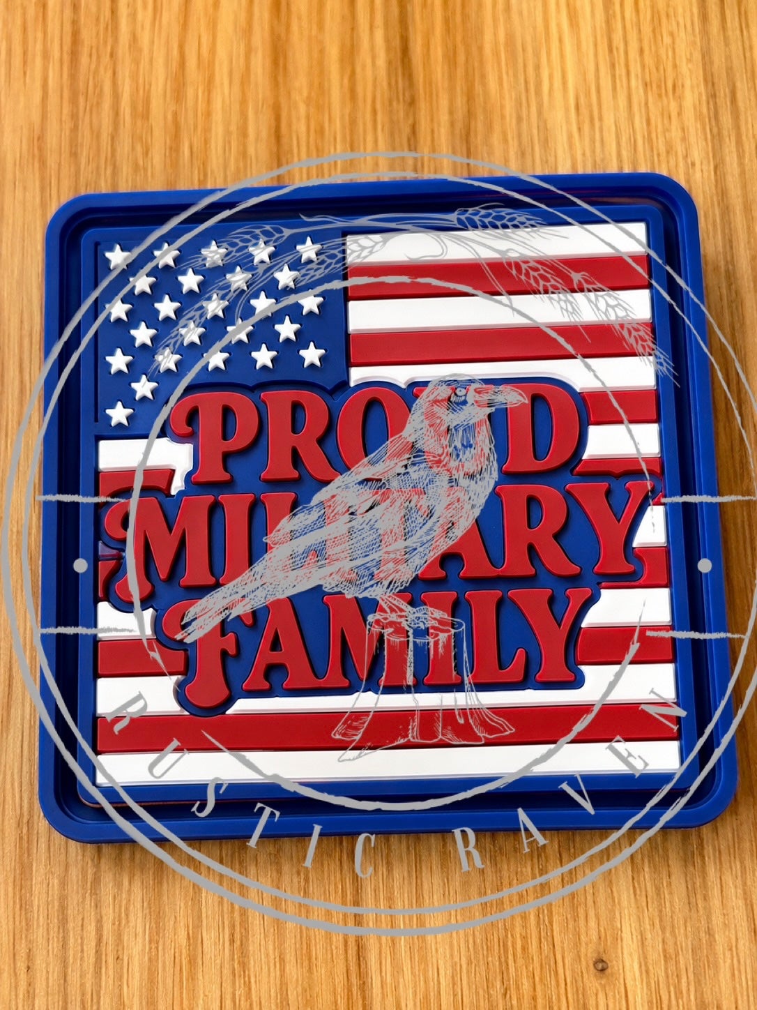 #135 American Flag Patriotic Military Family Freshie Mold Exclusive