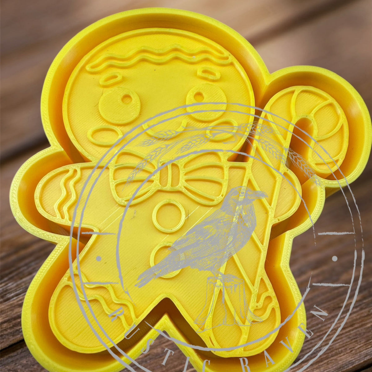 #48 Christmas Gingerbread Cookie Freshie Mold Exclusive can be used with Leopard & Lace Cardstock