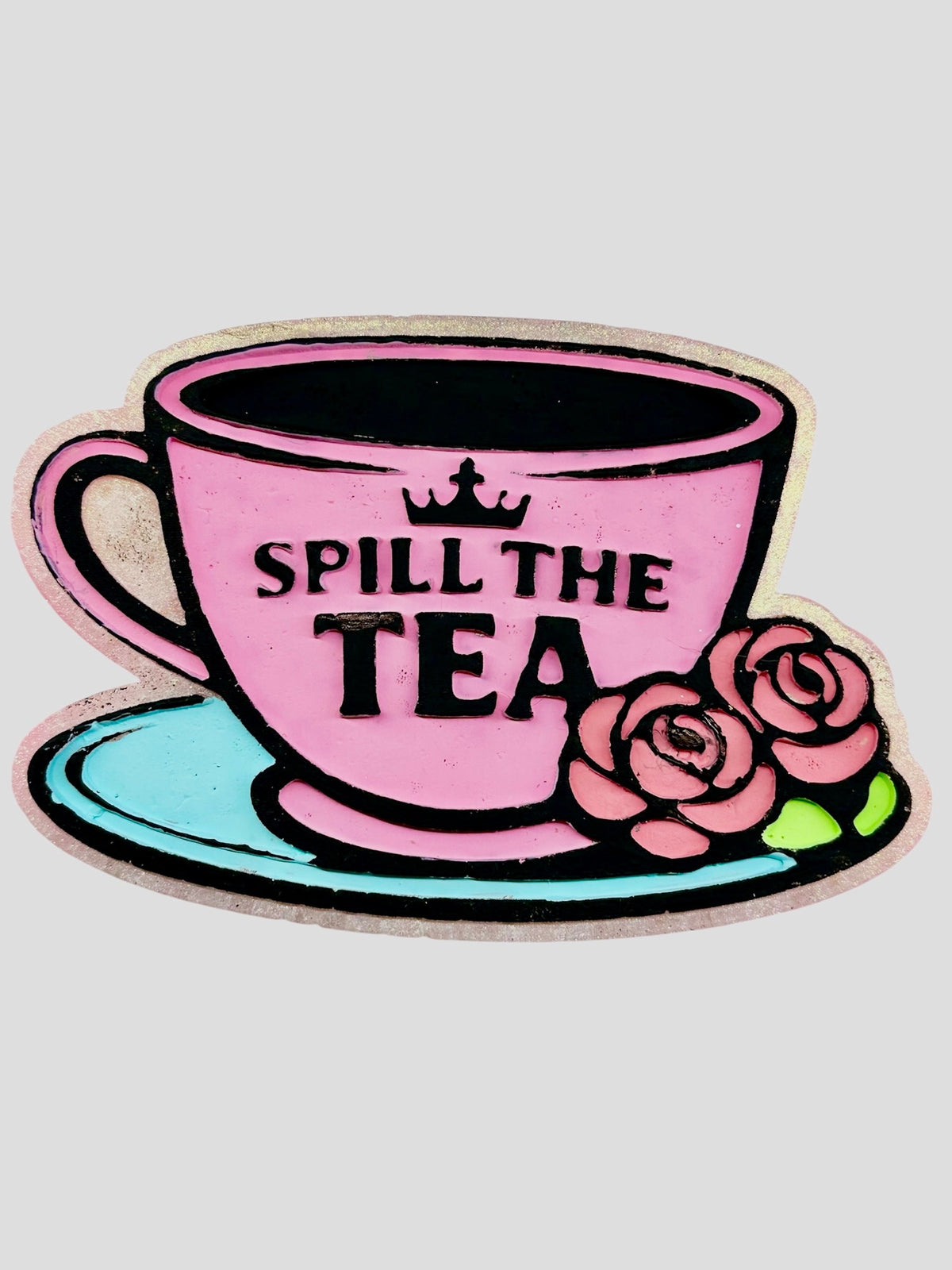 #131 Bridgerton Spill The Tea Crown Roses Freshie Mold Exclusive
