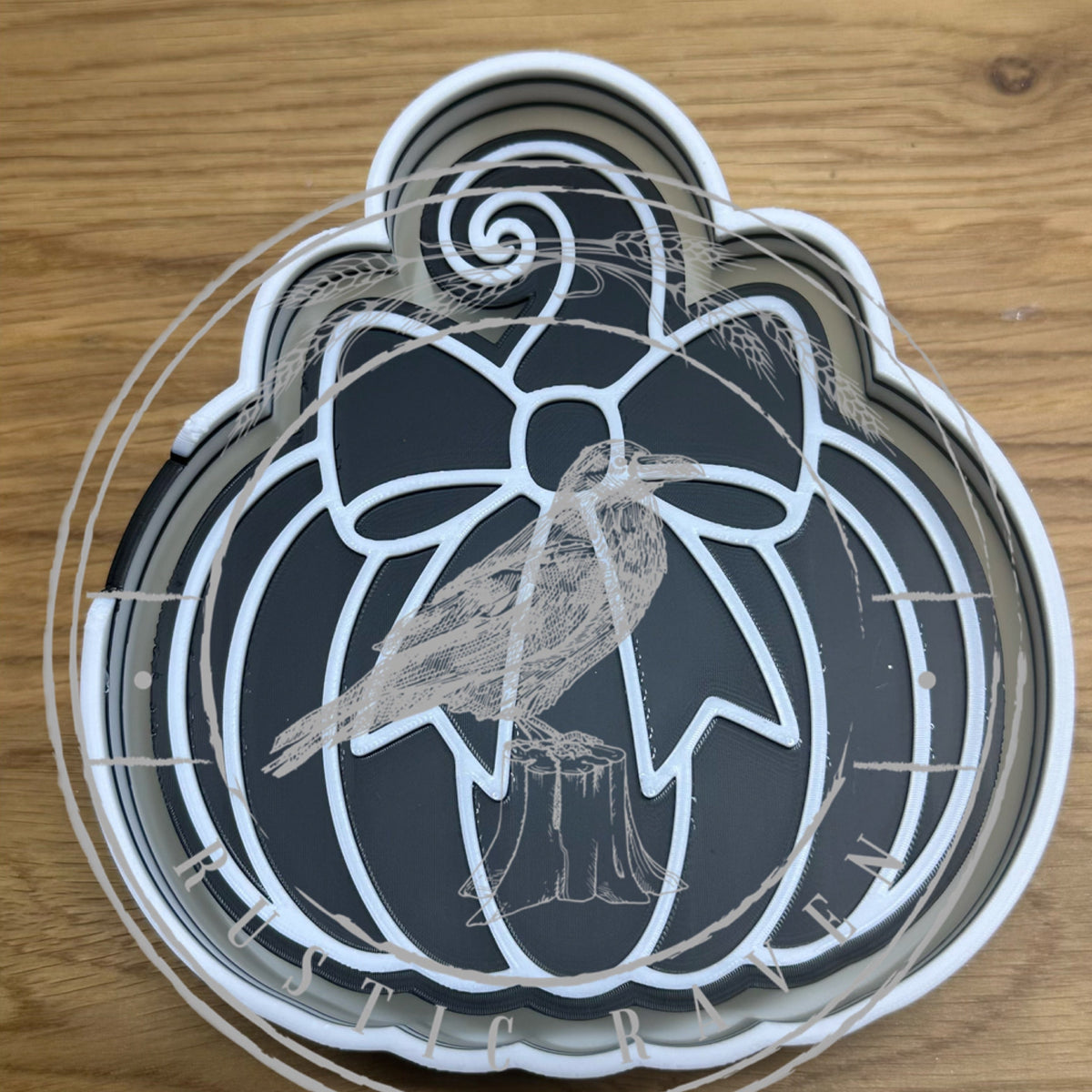 #477 Pumpkin Bow Thanksgiving Fall Freshie Mold Exclusive Can be used with Leopard & Lace Cardstock