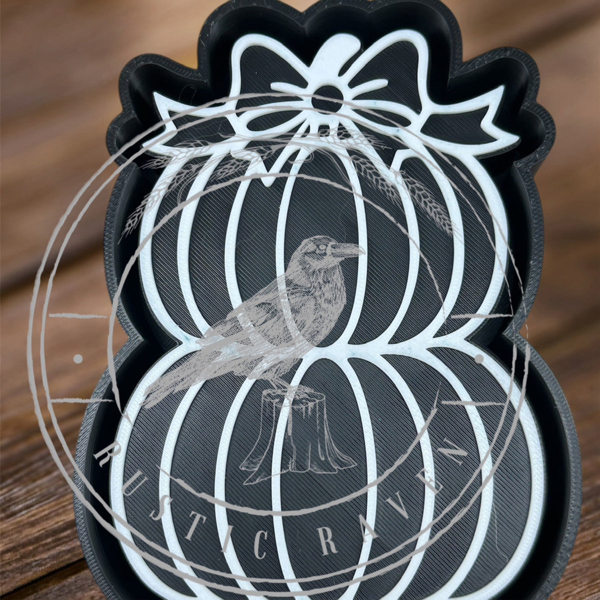 #9 Halloween Pumpkin Fall Stack with Bow Exclusive Freshie Mold